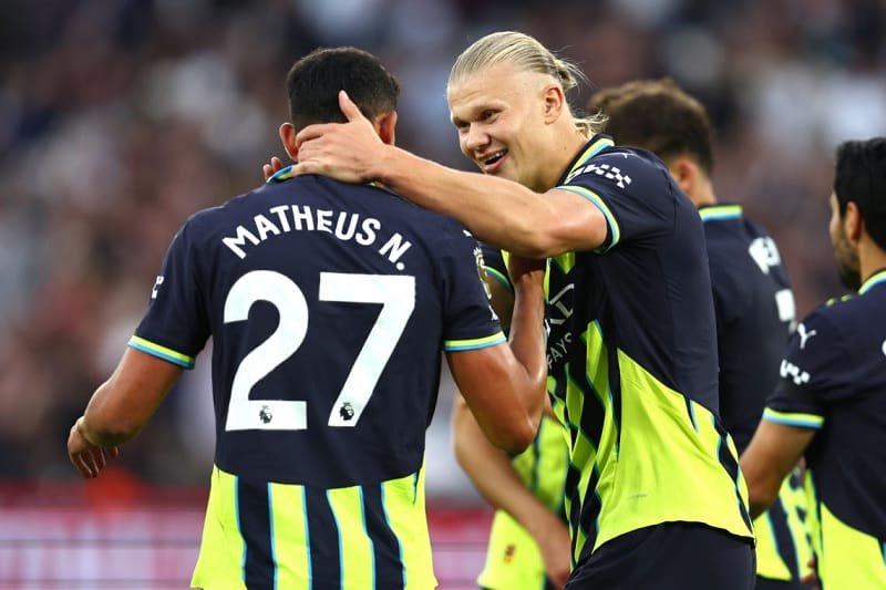 Haaland cùng Man City toàn thắng 3 vòng đầu tiên