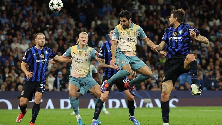 Man City không thể có điểm trước Inter ở Champions League (Nguồn: Reuters)