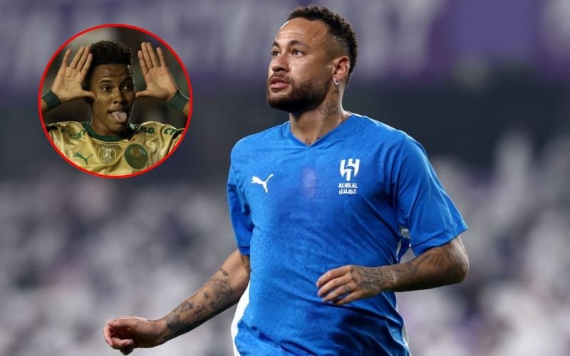 Neymar chúc mừng Estevao