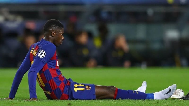 Sự nghiệp tại Barca của Dembele gắn liền với chấn thương