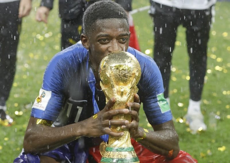 Dembele giành World Cup 2018 cùng tuyển Pháp