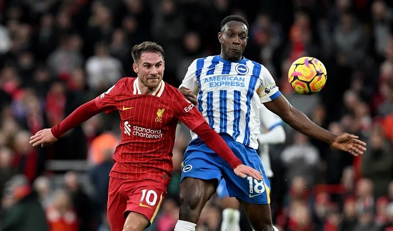 Brighton vừa thất bại liên tiếp trước Liverpool