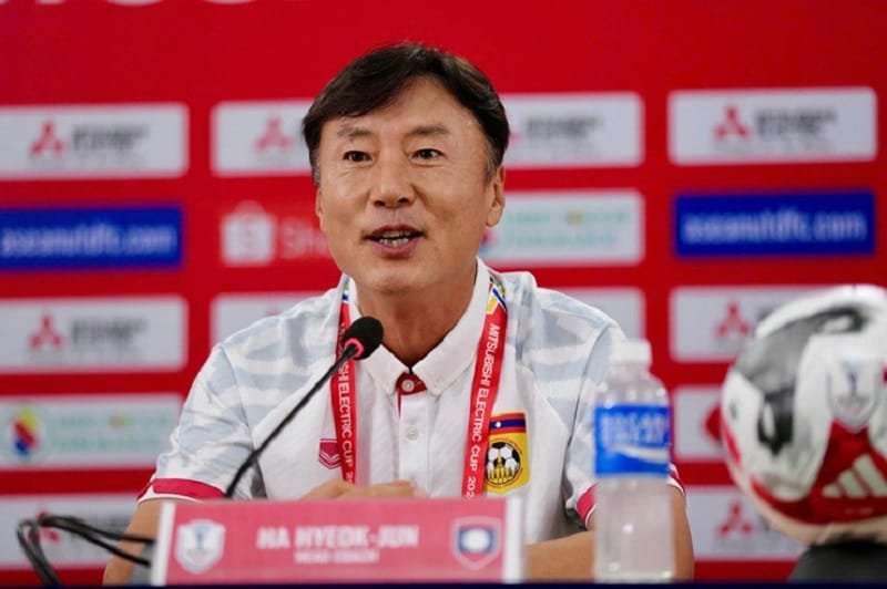 HLV Ha Hyeok Jun tự tin trước trận gặp Việt Nam (Ảnh: 24h).