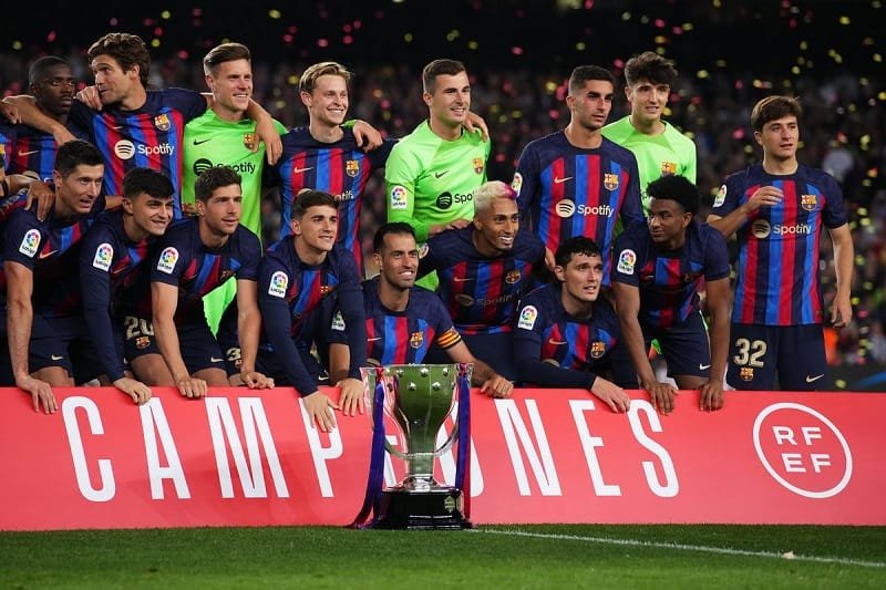 Lần gần nhất Barca vô địch La Liga