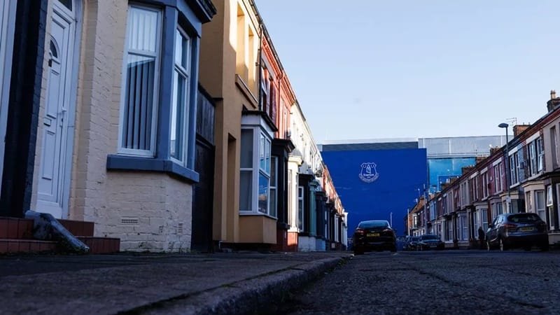 Thời tiết tại Merseyside đang rất xấu.