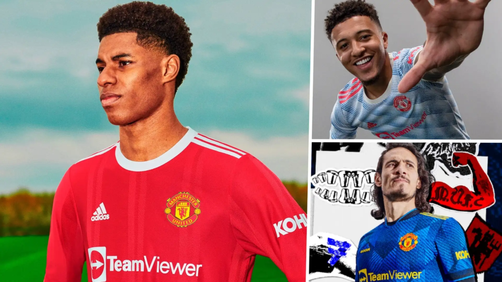 Mẫu áo đấu Man United mùa giải 2021/22.