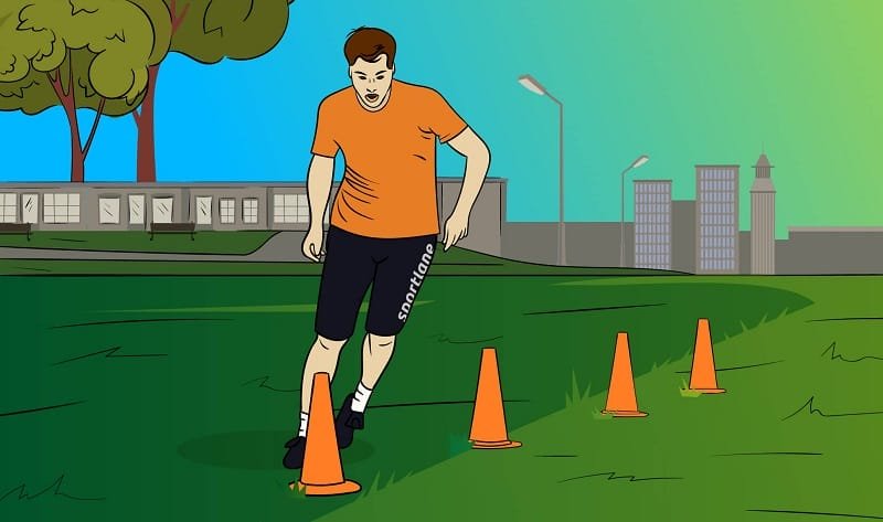 Bài tập chạy zigzag