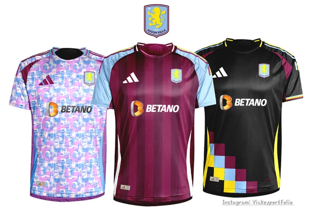 Trang phục thi đấu mùa giải 2024/25 của câu lạc bộ bóng đá Aston Villa