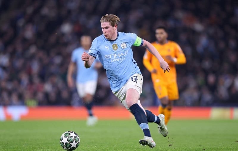 De Bruyne sẽ hết hợp đồng với Man City vào tháng 6/2025.