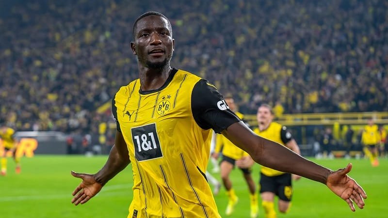 Hình ảnh cầu thủ Serhou Guirassy thuộc biên chế CLB Dortmund