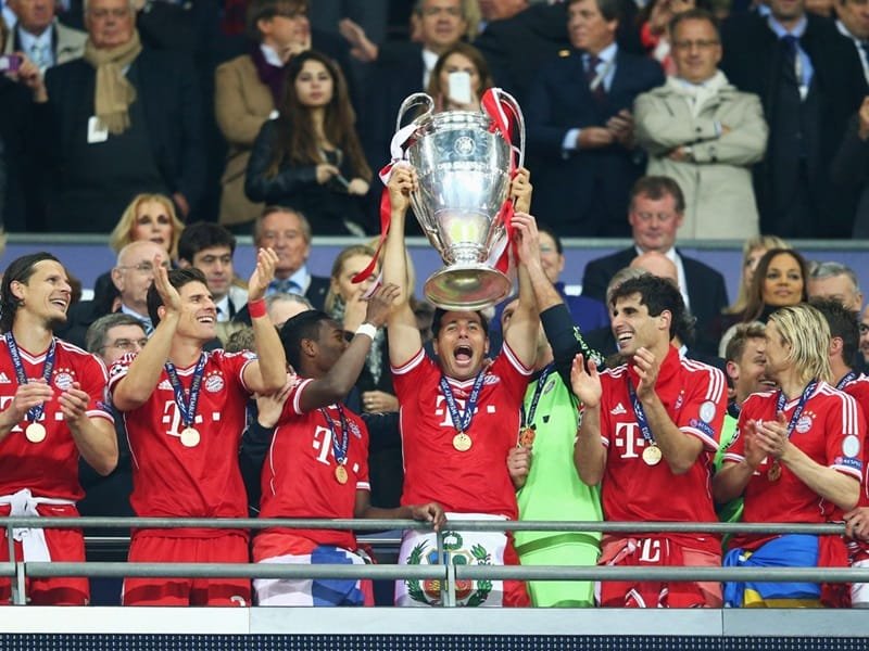 Bayern Munich đã có 6 lần lên ngôi tại Cúp C1/Champions League