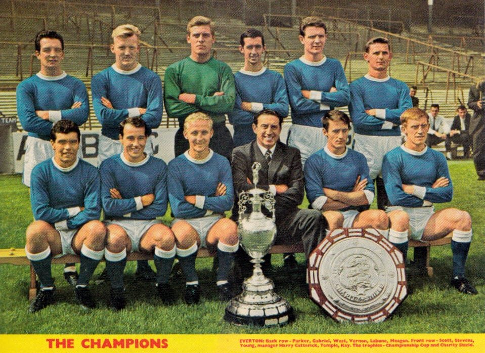 Đội hình Everton đoạt cúp năm 1963.