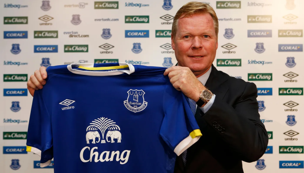 Koeman được kỳ vọng lớn, nhưng không thể thành công tại Everton.