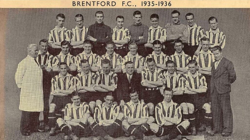 Đội hình Brentford năm 1936.