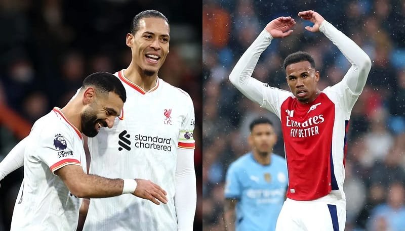 Hình ảnh cầu thủ của Liverpool và Arsenal