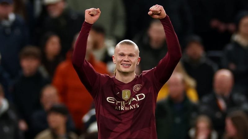 Haaland giúp Man City hạ Tottenham