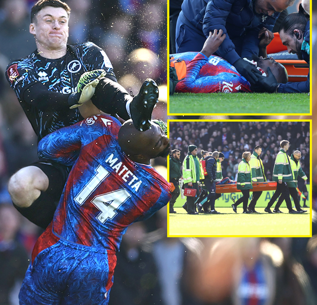 Toàn cảnh vụ việc Mateta chấn thương và phải khâu 25 mũi ở đầu.